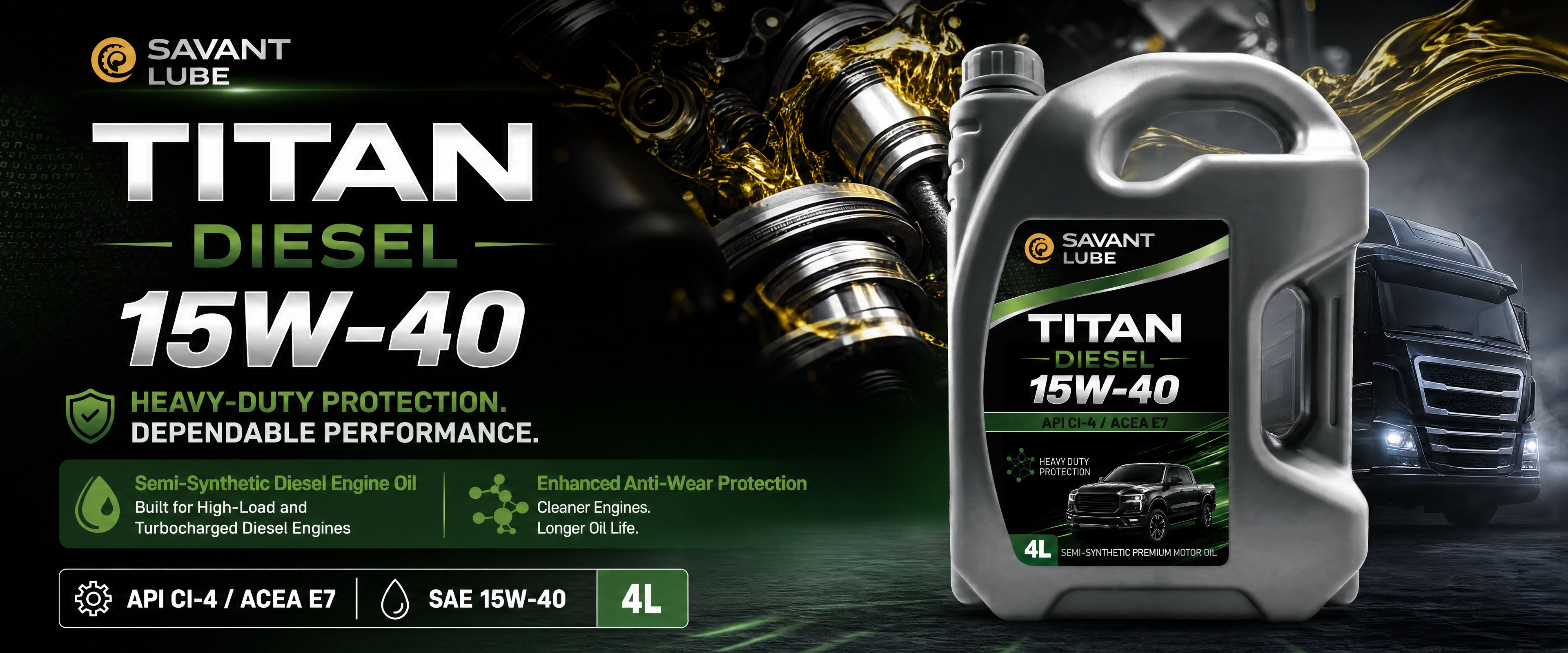 Titan Diesel CI-4 15W